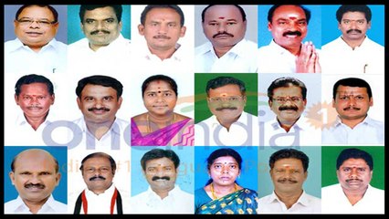 தகுதி நீக்கம் செய்யப்பட்ட டிடிவி ஆதரவு 18 எம்.எல்.ஏக்கள்!-வீடியோ
