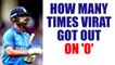 India vs Australia 1st ODI : Virat Kohli got out on rare 'DUCK', how many times did this happen