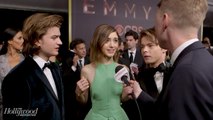 'Stranger Things' Stars Natalia Dyer, Joe Keery, Charlie Heaton on Celebrating the Show | Emmys 2017