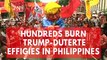 Hundreds burn Trump-Duterte effigies in Philippines