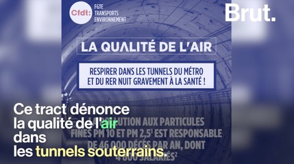 Respirer l'air des tunnels du métro, c'est dangereux ?