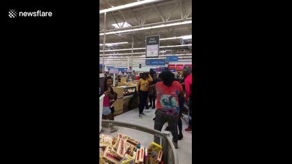 Terrifying brawl breaks out at Wallmart in New Jersey, USA