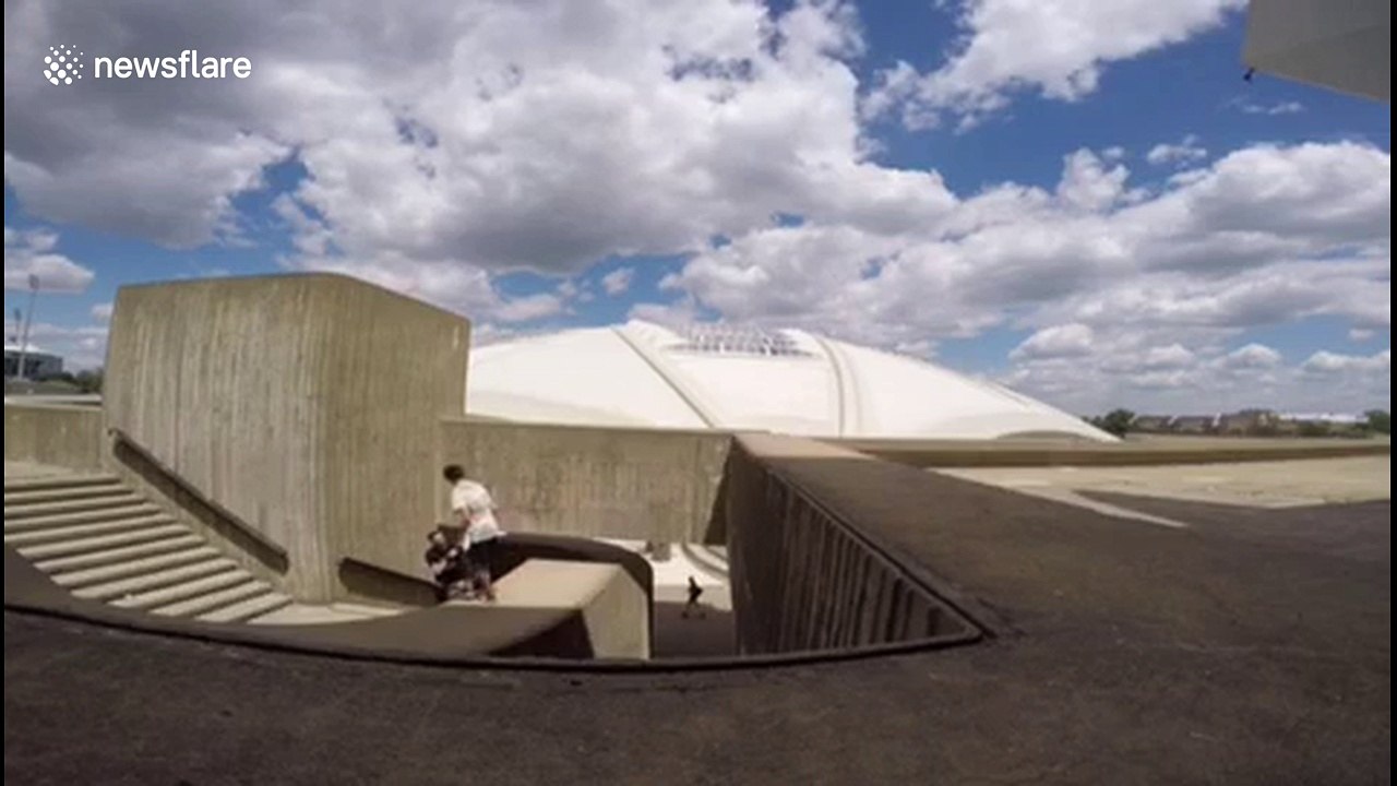 Terrifying free running fail in Canada