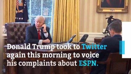 Donald Trump angry at ESPN over Jemele Hill's comments