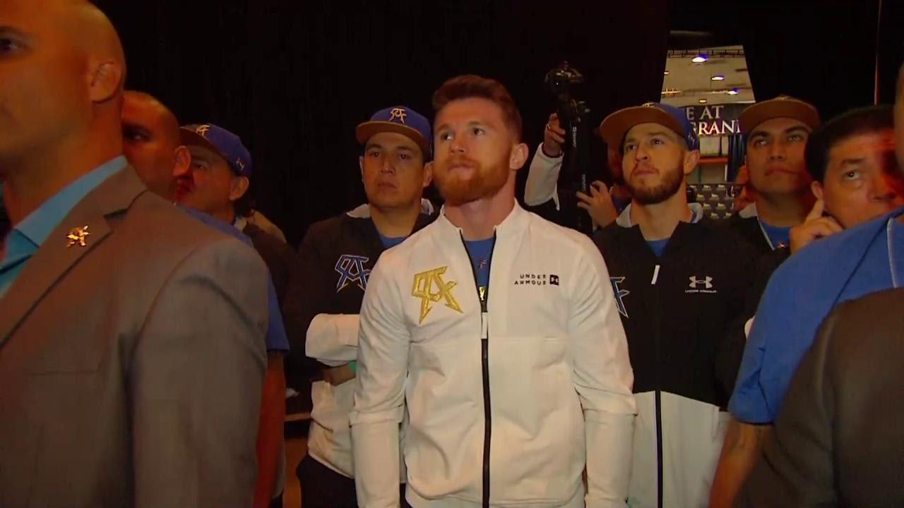 CANELO ALVAREZ - Enters Stadium - SHORT