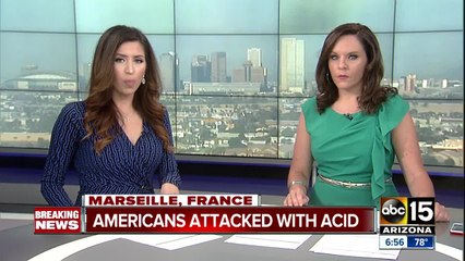 Official: 4 US tourists attacked with acid in Marseille