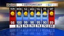 Triple digit temperatures to return Monday