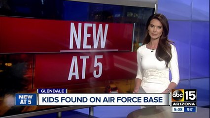 PD: Mom arrested after 2 kids found wandering at Luke Air Force Base