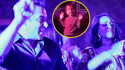 Salman Khan Shares Aprita Khan And AHIL DANCE At Dabangg Concert