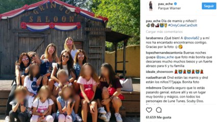 Paula Echevarría disfruta junto a sus amigas y su hija