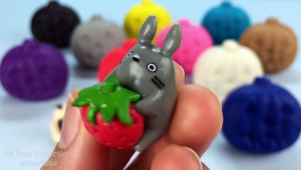 Learn Colours Play Dough Halloween Pumpkins Surprise Toys Masha and the Bear Twozies Minions Pikachu