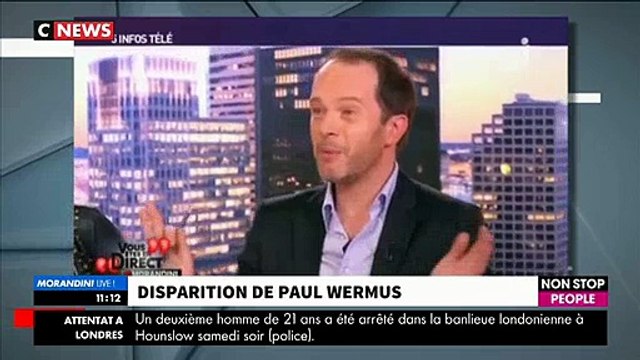 L'hommage à Paul Wermus ce matin dans Morandini Live sur CNews après l'annonce de sa disparition - VIDEO