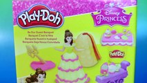 Play Doh Be Our Guest Banquet Princess Belle ❤ NEW Dough from Beauty and the Beast 2017 Anna Elsa