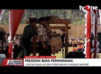 Buka Acara Perkemahan, Presiden Jokowi Bagi-bagi Sepeda