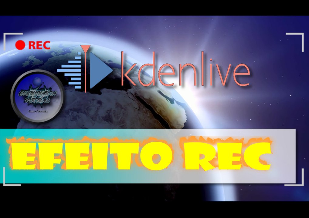 Efeito Rec no kdenlive
