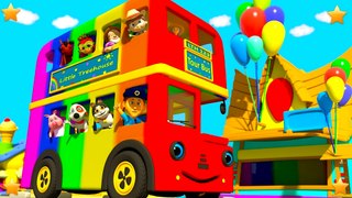 Rainbow Wheels on the Bus, Kindergarten Nursery Rhyme Song for Kids by Nursery Rhymes
