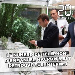 Emmanuel Macron: Le numéro de portable du président s'est retrouvé sur Internet