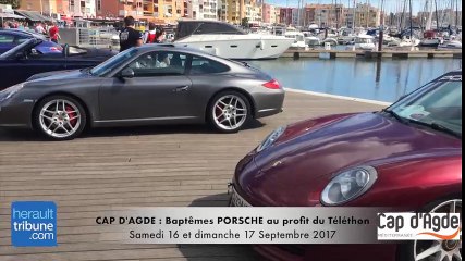 Baptême PORSCHE au profit du Téléthon