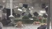 Powerful Gusts Sweep Away Chairs and Tables on Romanian Cafe Terrace