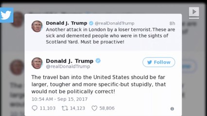 Donald Trump's tweets about London attack draw the ire of Theresa May