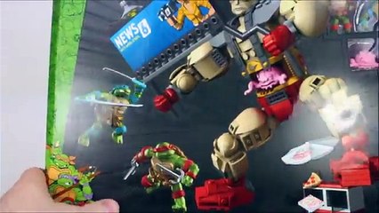 Par par collectionneurs Méga déchaînement examen adolescent tortues déballage Mutant ninja krang tmnt bloks