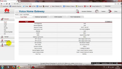 192.168.1.1 - 192.168.l.l Login / Admin / Şifre