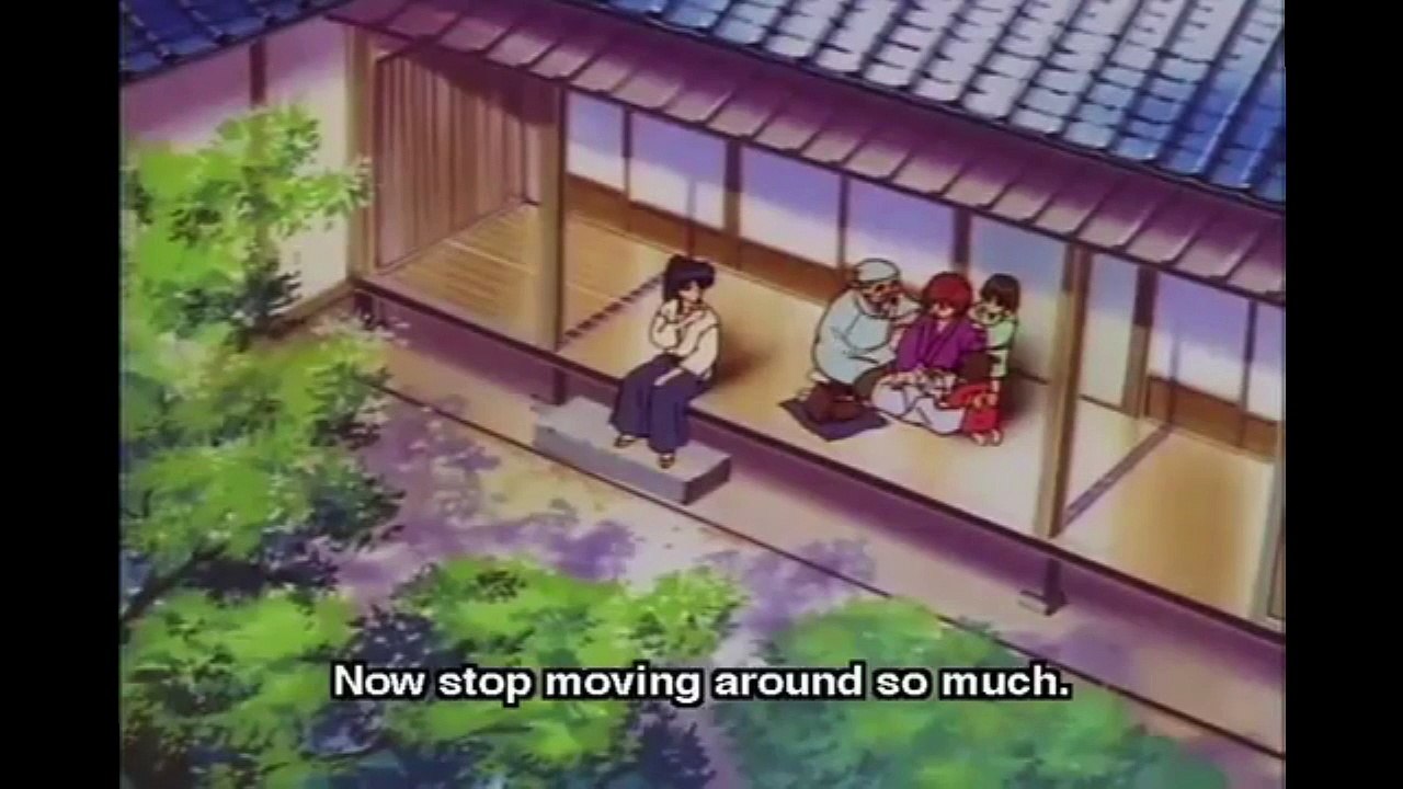 Rurouni Kenshin Himura Kenshin being treated