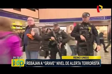 Reino Unido reduce de "crítico" a "grave" el nivel de alerta terrorista