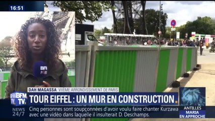 Les travaux de sécurisation de la tour Eiffel, avec paroi de verre, ont débuté