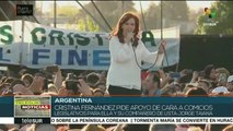 Pide CFK apoyo en elección para frenar precarización de empleos