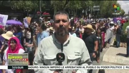 Marchan mexicanos contra feminicidios; repudian el de Mara Castilla
