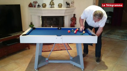 Lanester (56). René Altet primé au concours Lépine européen pour son billard pliable !