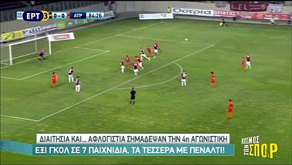 4η ΑΕΛ-Ατρόμητος 0-0 2017-18 ΕΡΤ3-Κόσμος των σπορ