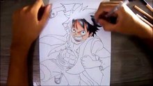 Dessiner monkey D luffy