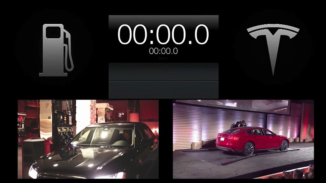 Elon Musk tests recharging the Model S battery to refilling a tank