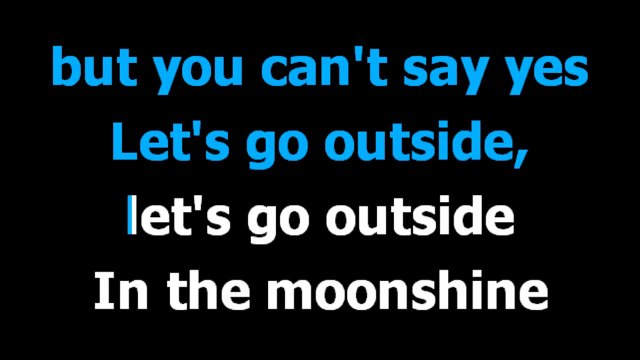 Outside - George michael - Karaoke - Lyrics