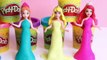 Play Doh Sparkle Disney Princess Magiclip Dolls Glitter Dress PlayDoh Princesas Disney Juguetes