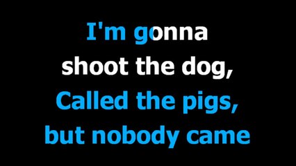 Shoot the dog -  George michael  - Karaoke  - Lyrics