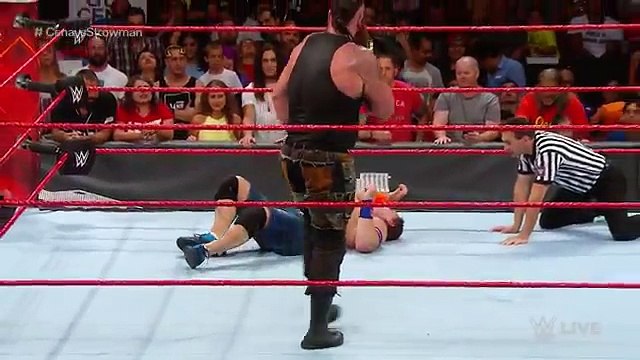 John Cena vs Braun Strowman raw Sept. 11. 2017