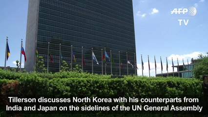 Tillerson comments on NKorea during meeting with Japan and India