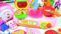 Toy Kitchen Hello Kitty and food cooking sound toys 헬로키티 주방놀이