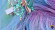 FROZEN ELSA PASTEL HAIR COLOR Makeover How To Princess Paint Braid Styling Head Glitter Butterfly