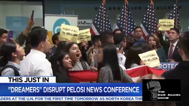 DACA Protesters Disrupt Pelosi Presser: Asking For Protections For DACAs & Their Parents