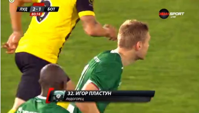 Igor Plastun Goal HD - Ludogorets 2-1 Botev Plovdiv 18.09.2017