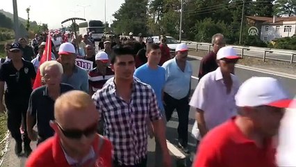 Ordu'dan Giresun'a "Fındık İçin Yürüyoruz" Yürüyüşü İlk Günü Tamamlandı