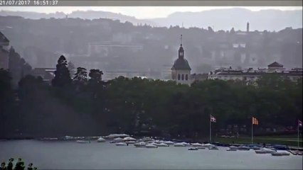 Quand la foudre frappe et détruit un arbre à Annecy