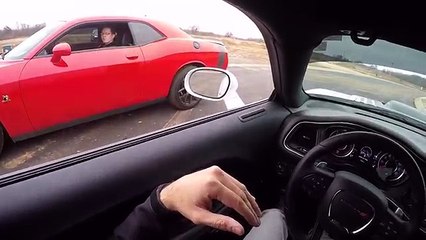Challenger 392 + Challenger 5.7 shaker + VW Golf R stage 2 APR + RACE!!!