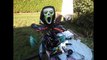 The flying ghost quadcopter, halloween ghost copter