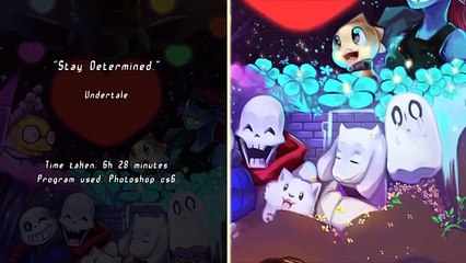 Speed paint - Undertale : Determination