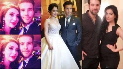 Humaima Malik with her Brother Feroze Khan in London at IPPA Awards